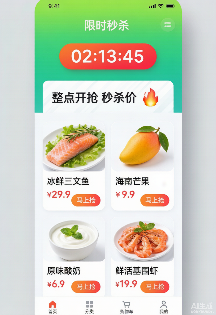 超市生鲜小程序秒杀示例