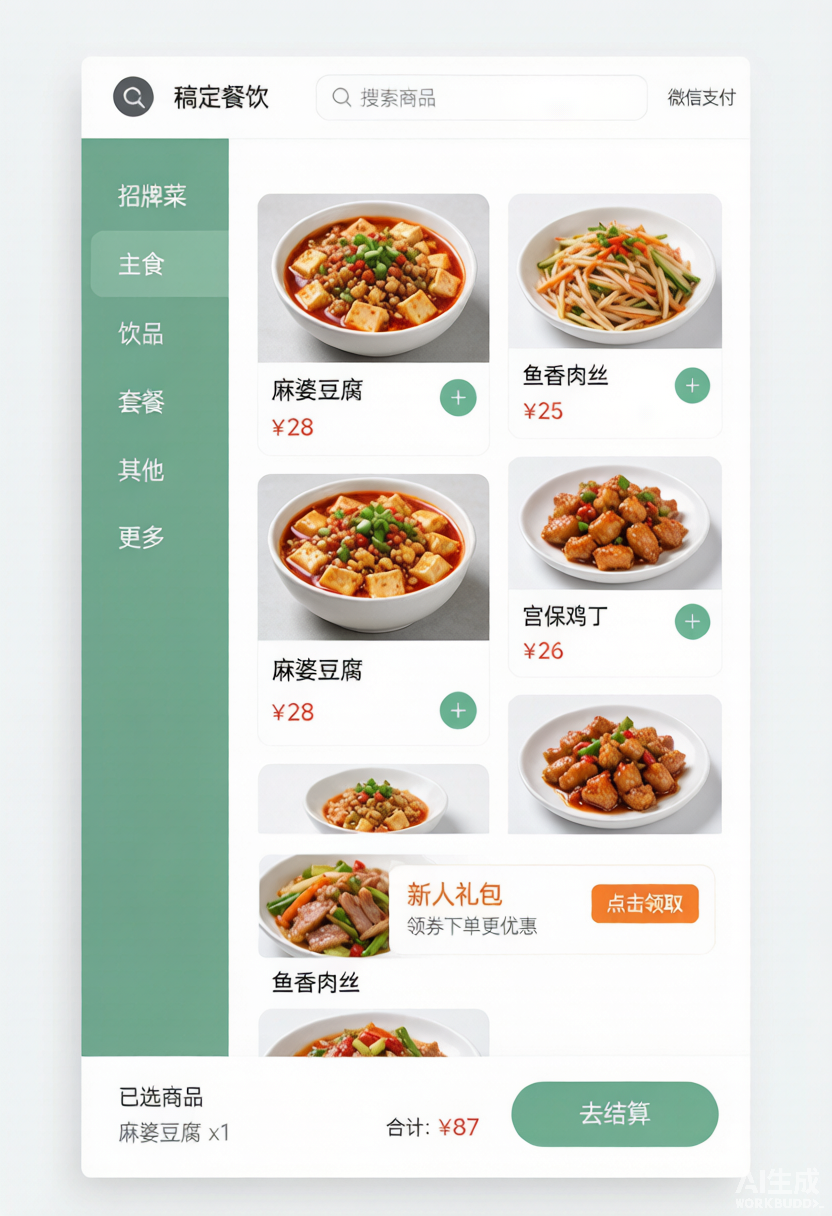 餐饮点餐小程序示例
